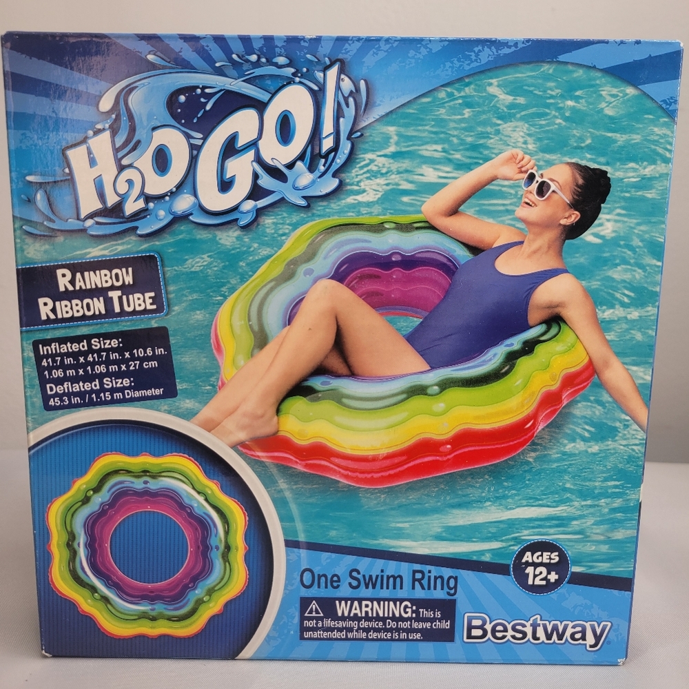 Rainbow Ribbon Swim Ring